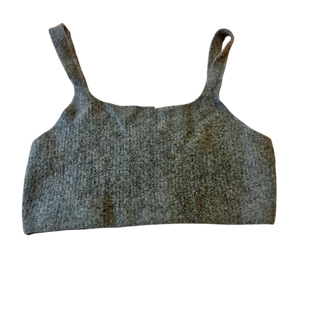 Everlane Gray Ribbed Tank Top - Picture 1 of 9